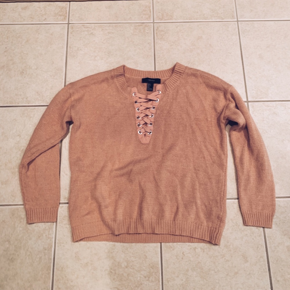 pink sweater from forever 21
